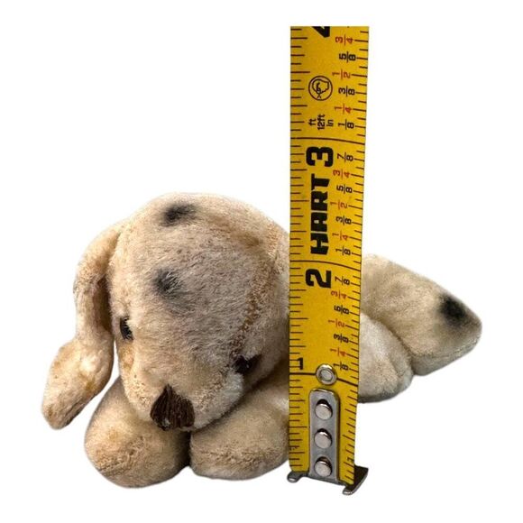Vintage Stuffed Plush Puppy Dog Miniature Dalmation Antique Tiny Toy READ - Picture 6 of 8